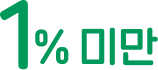 1% 미만