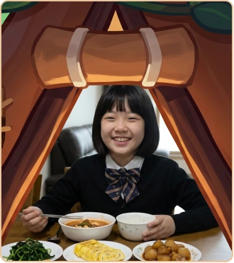 영양 지원사업 현장 사진
